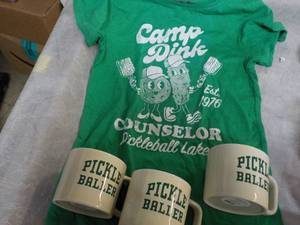 lot 162 image: Pickleball T-shirt and Cups...