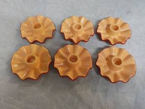 lot 164 image: 6 Candle Ceramic Holders...