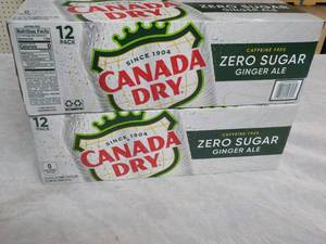 lot 207 image: 2 x 12 packs Canada Dry Caffeine Fr...