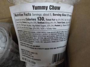 lot 341 image: Case of 12 Tummy Chow 5 oz each...