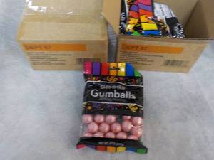 lot 345 image: 8 bags 8 oz Shimmer Bubblegum Flavo...