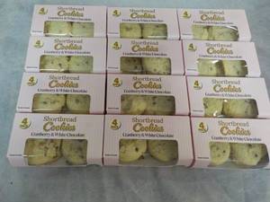 lot 354 image: 12 x 4 packs Shortbread Cranberry a...