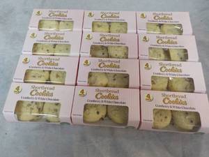 lot 355 image: 12 x 4 packs Shortbread Cranberry a...