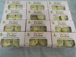 lot 356 image: 12 x 4 packs Shortbread Cranberry a...