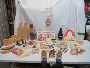 Lot of various woodworking crafting items