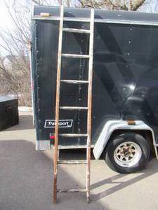 Vintage 7 Step Ladder. Rustic.