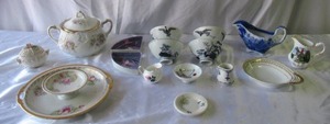 Lot of various Vintage China pieces. Bone China. 1 in Nippon