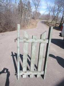 Vintage Unique 1930s Primitive Wooden Garden Gate