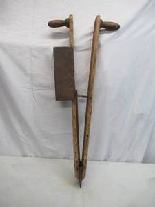 Antique Primitive Hand Corn Planter.&nbsp&nbspPrimitive Collectible Farm Tool. Farmhouse Decor