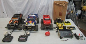 Lot of Remote Control Cars, controllers and charger.