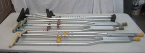 3 Sets of Aluminum Crutches