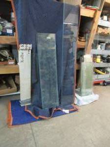 Lot of Several Various Sized Glass Shelves