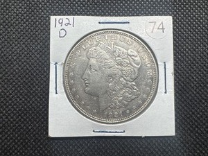 lot 74 image: 1921-D Silver Morgan Dollar