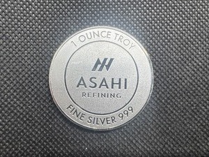 lot 49 image: BU One Ounce .999 Silver Asahi Refining Round
