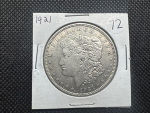 lot 72 image: 1921 Silver Morgan Dollar
