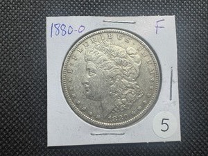 lot 5 image: 1880-O Morgan Silver Dollar Marked F When Purchased
