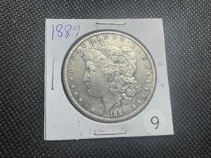 lot 9 image: 1889 Morgan Silver Dollar