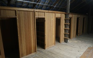 lot 28 image: 10 STALL WOODEN DRESSING ROOMS