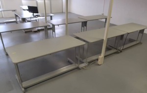 lot 32 image: 3 COMPUTER DESKS