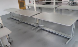 lot 33 image: 3 COMPUTER DESKS