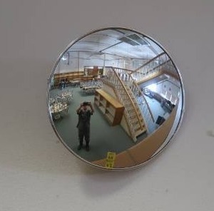 lot 49 image: 2 CIRCULAR WALL MIRRORS