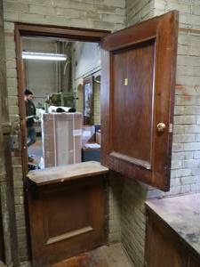 lot 66A image: ANTIQUE DOOR THAT OPENS IN TWO