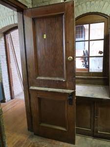 lot 66 image: ANTIQUE DOOR WITH TOPBOTTOM HALF TO OPEN, CABINETS, WINDOW