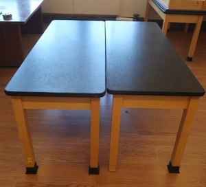 lot 141 image: 2 WOODEN TABLES  DESK