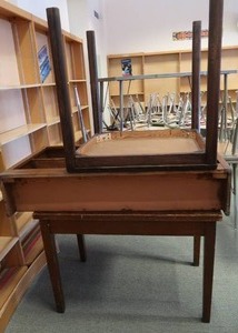 lot 168 image: 2 TABLES AND A SHELF