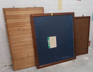 lot 179 image: 3 VINTAGE BULLETIN BOARDS