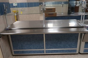 lot 203 image: NSF STAINLESS COMMERCIAL SERVING COUNTER