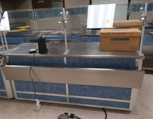 lot 206 image: NSF STAINLESS COMMERCIAL SERVING COUNTER