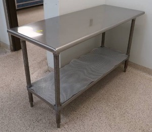 lot 209 image: NSF STAINLESS STEEL TABLE