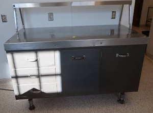 lot 215 image: NSF STAINLESS STEEL FOOD PREPPING STATION
