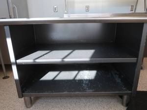 lot 218 image: NSF STAINLESS STEEL TABLE