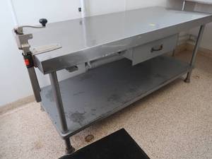 lot 219 image: NSF STAINLESS STEEL TABLE