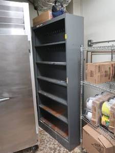 lot 224 image: 3 BIG METAL FOOD SHELVES