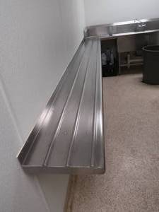 lot 226 image: STAINLESS STEEL SHELF