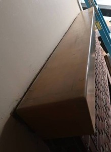 lot 241 image: ANTIQUE SOLID WOOD MANTLE