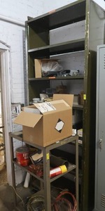 lot 246 image: METAL SHELF METAL ROLLING SHELF