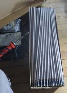 lot 290 image: BOX OF WELDING RODS, CASE OF DRILL BITS, FUSE TESTER