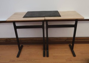 lot 296 image: 2 DESK TOP TABLES