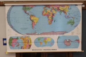 lot 311 image: ROLL UP WORLD MAP