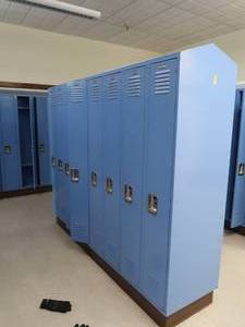 lot 328 image: BLUE LOCKERS