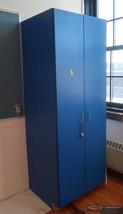 lot 358 image: TALL BLUE CABINETS