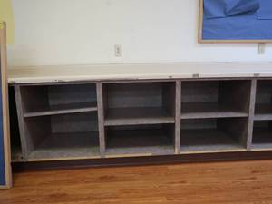 lot 372 image: LONG CUPBOARD WITH COUNTERTOP