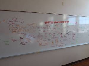 lot 378 image: WHITE BOARD AND BULLETIN BOARD