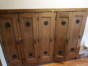 lot 423 image: 5 ANTIQUE WOODEN DOORS