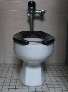 lot 430 image: TOILET AND TOILET PAPER DISPENSER