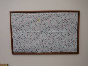 lot 485 image: 2 BULLETIN BOARDS, COAT RACK